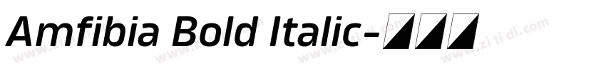 Amfibia Bold Italic字体转换